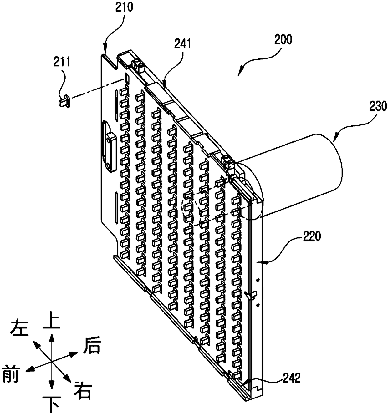 Press device FOR TEST SORTER