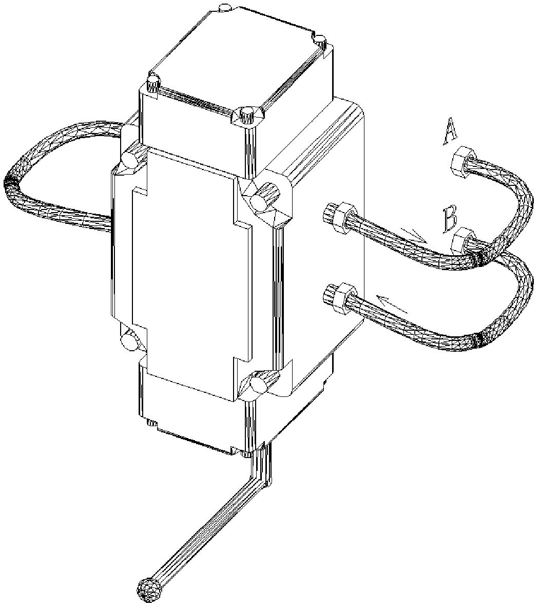 Two-winch hydraulic lifting drill tower