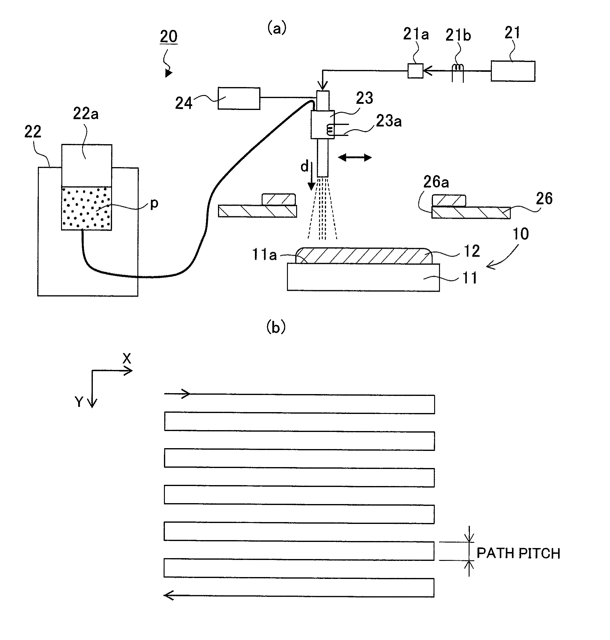 Method of forming a metal powder film a thermal conduction member, power module, vehicle inverter, and vehicle formed thereof