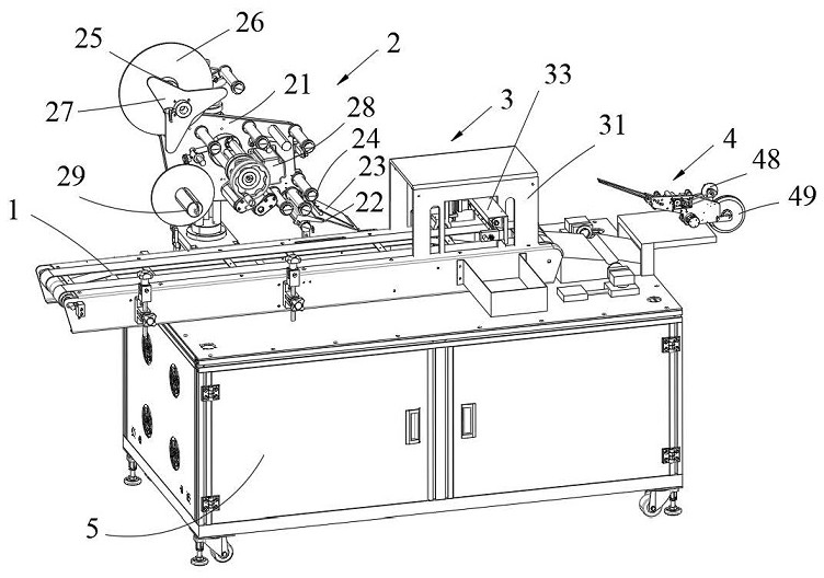 Plastic film winding device