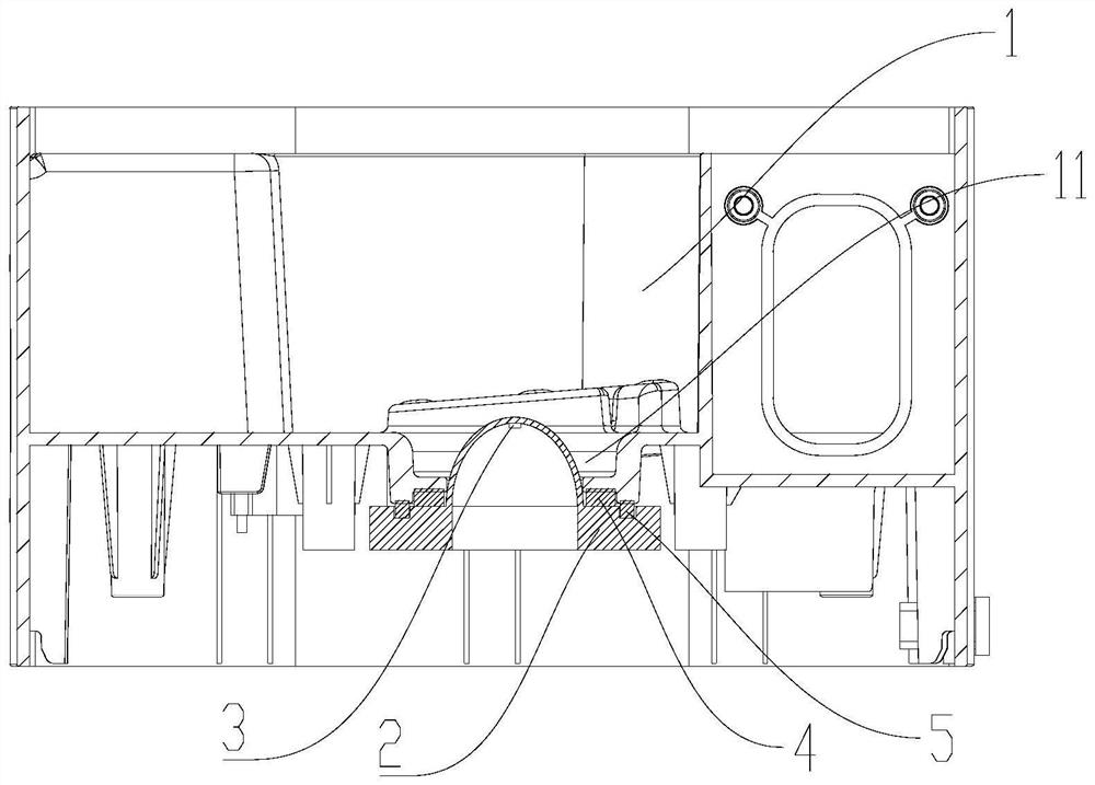 Heating structure and device with heating structure