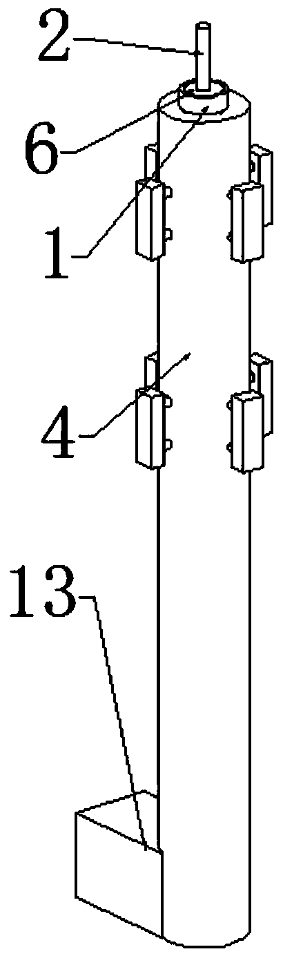 Lightning protection device of pole tower base station