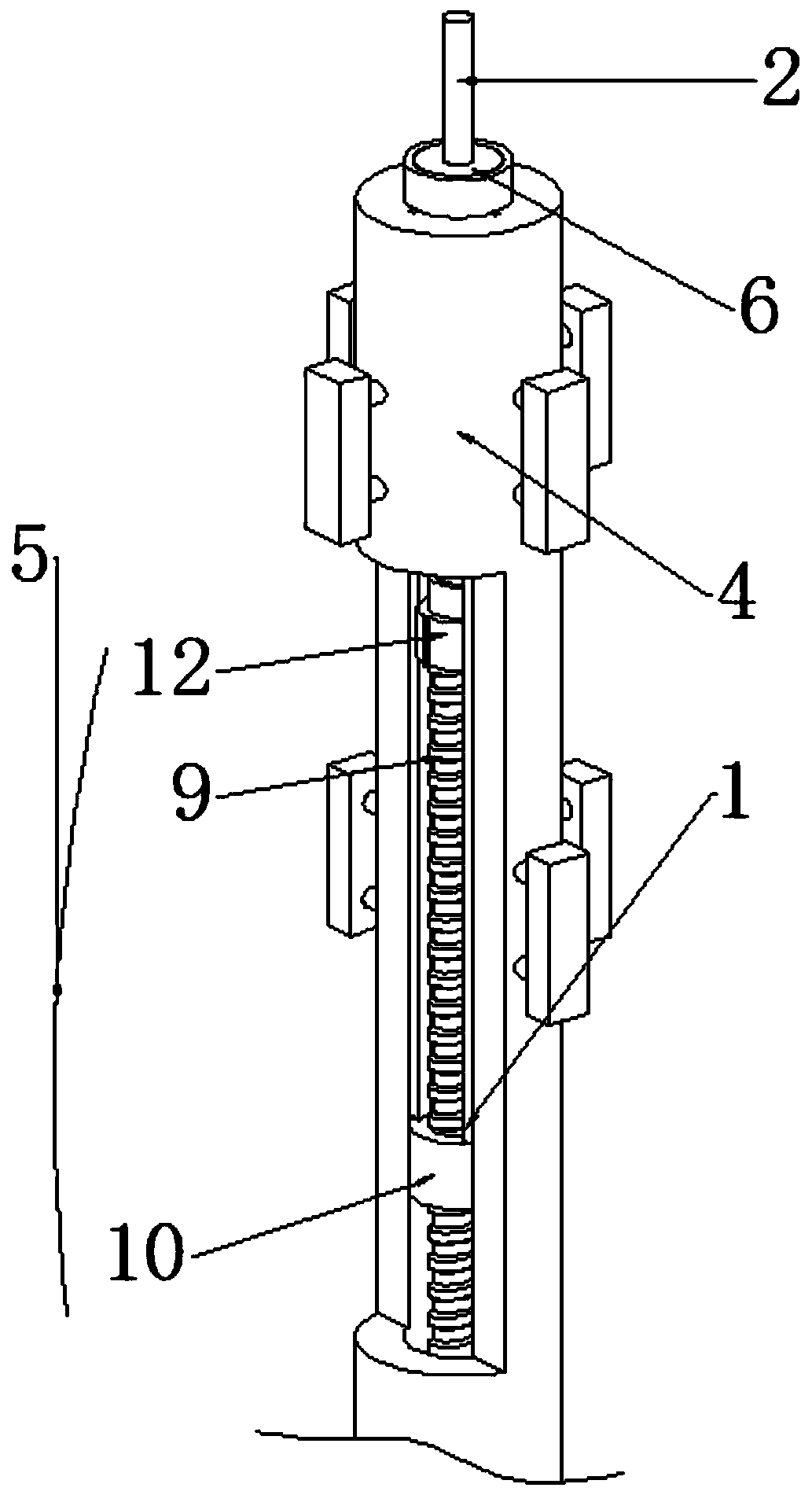 Lightning protection device of pole tower base station