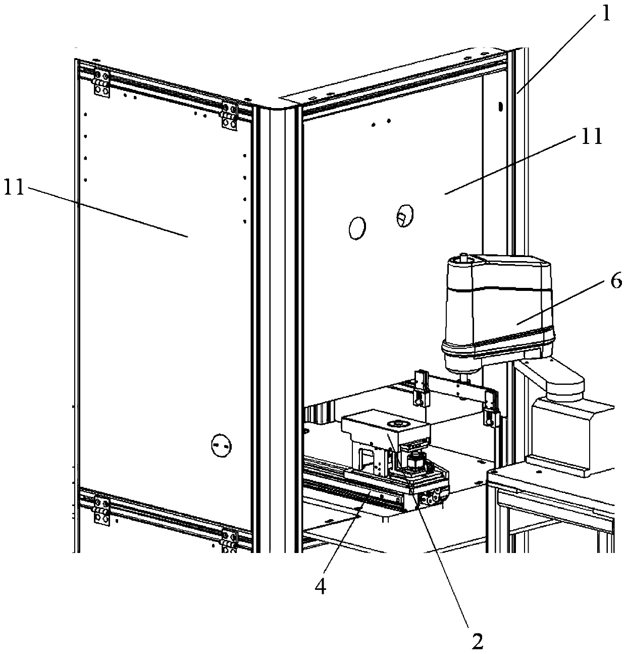 An automatic pick-and-place measuring device