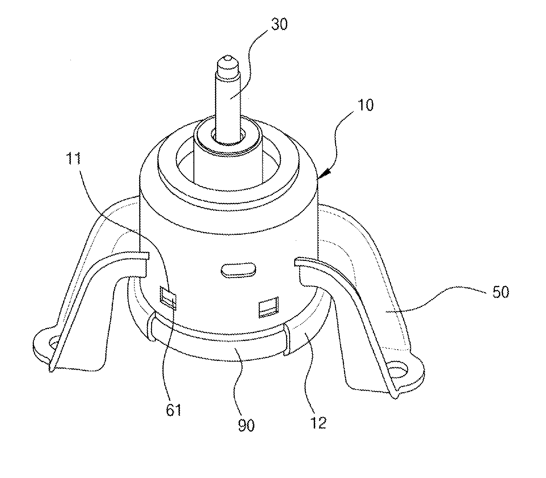 Engine mount of vehicle