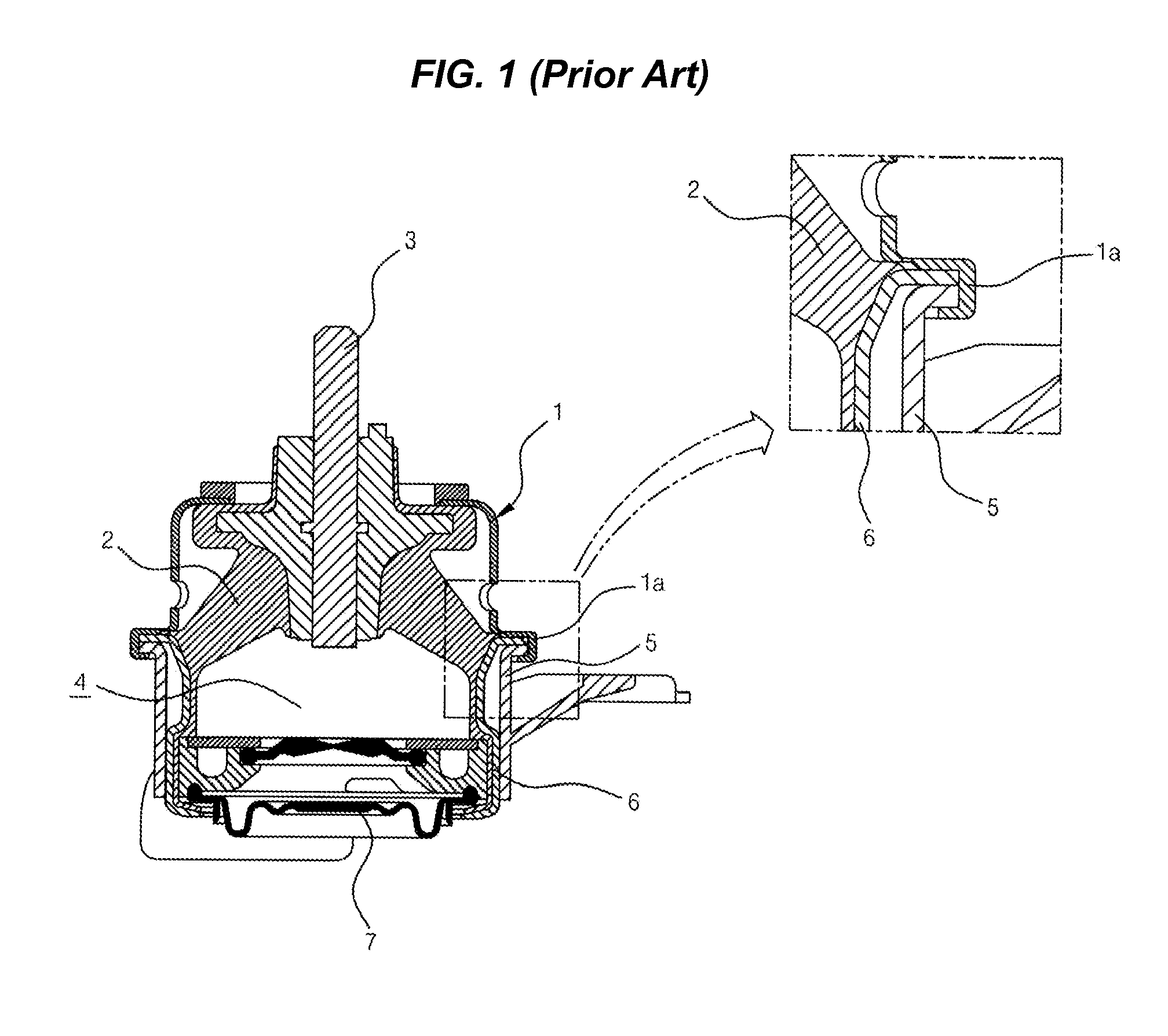 Engine mount of vehicle