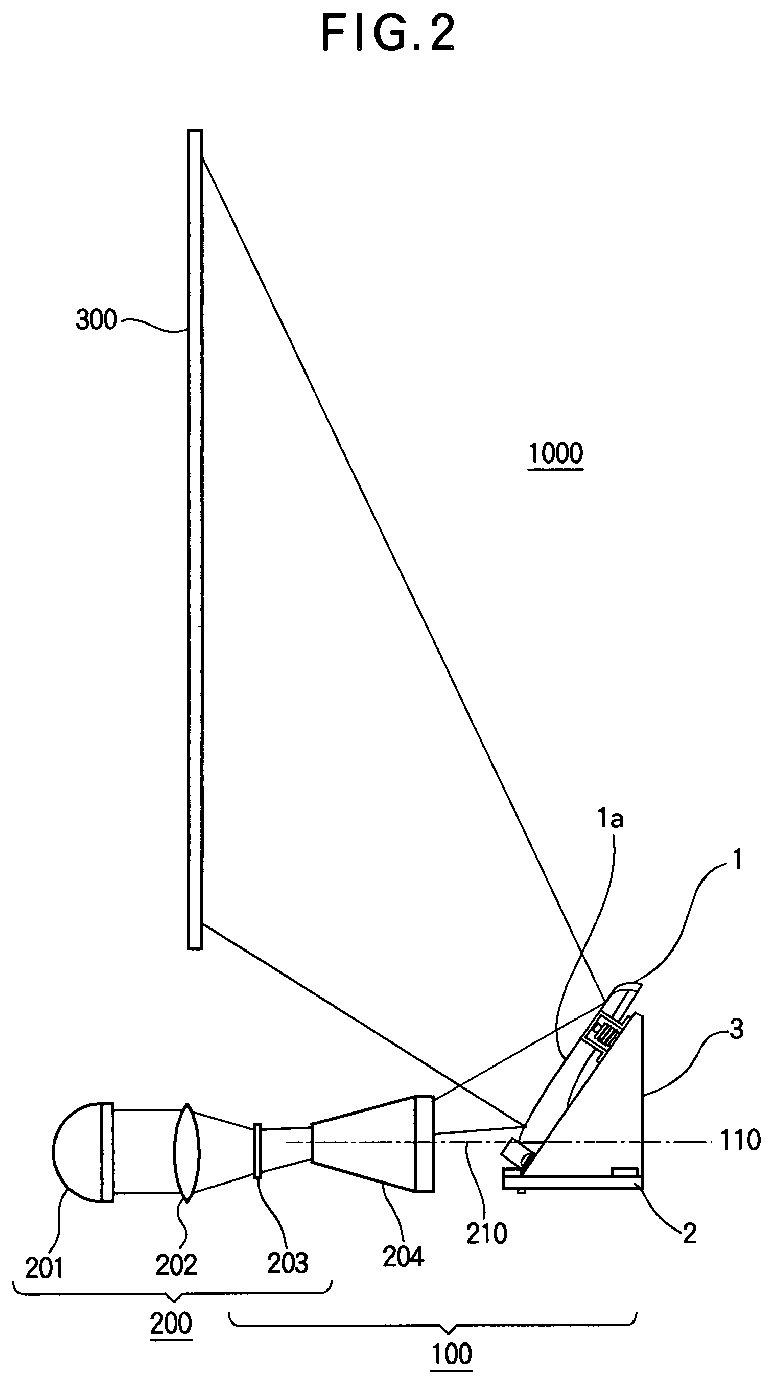 Supporting mechanism of reflector and projection apparatus