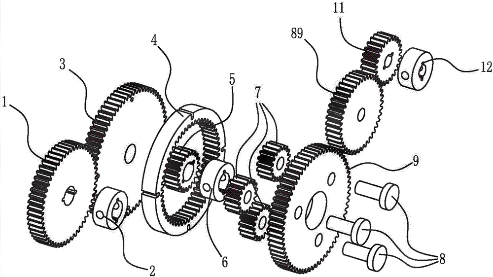 Under-actuated prosthetic hand system based on planetary gear trains