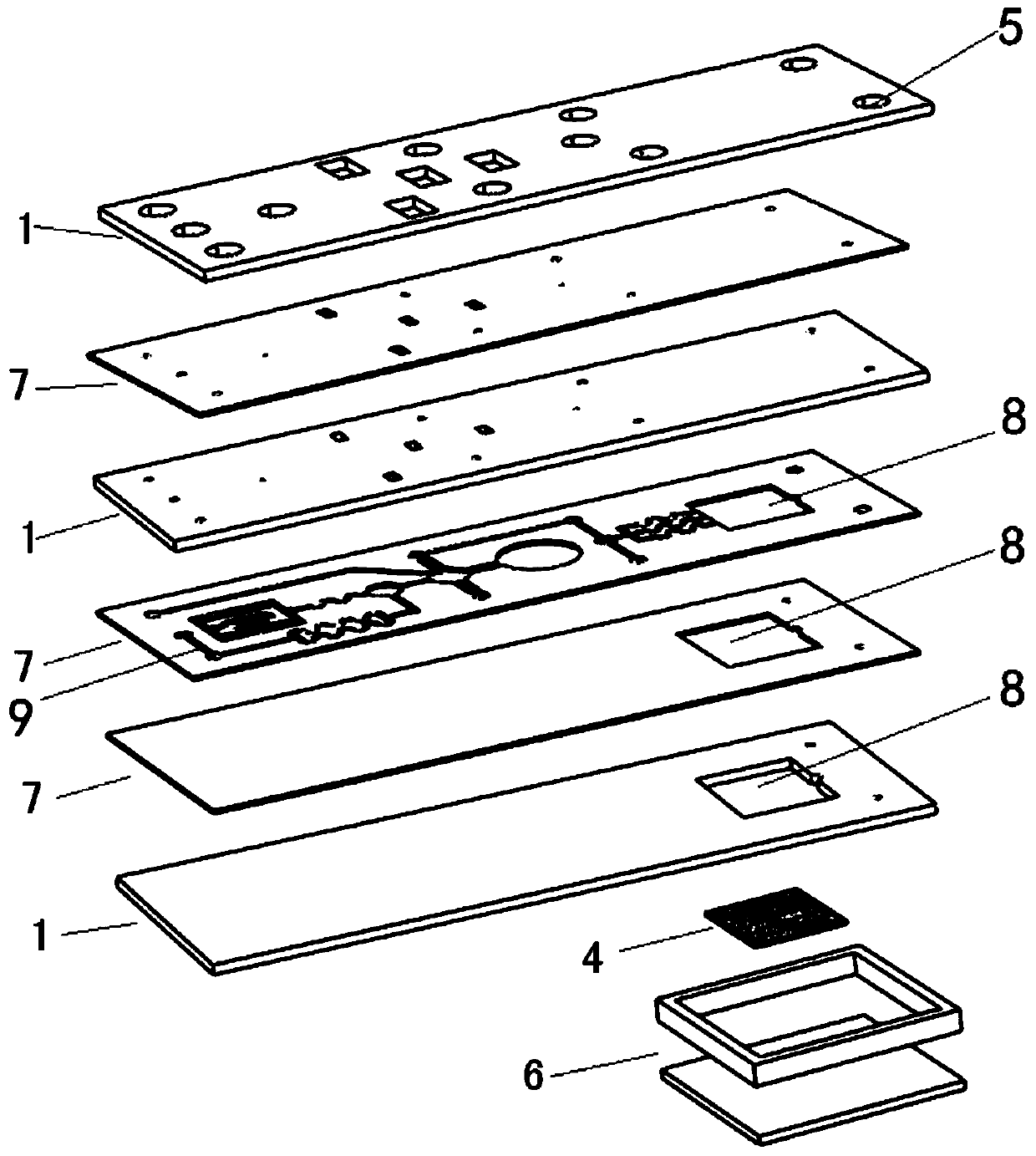 A kind of digital pcr chip and using method thereof