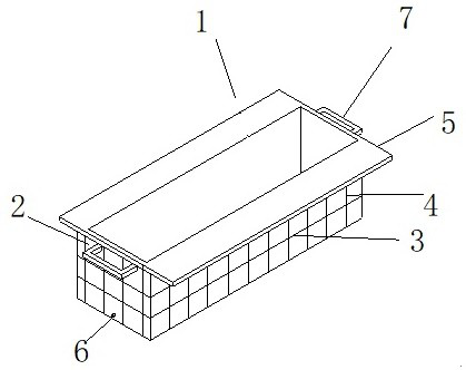 A kind of demoulding method of concrete pouring sample