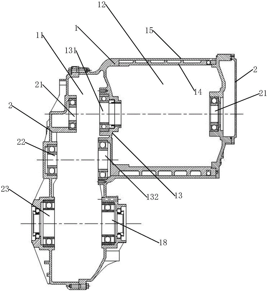 Power assembly housing and automobile