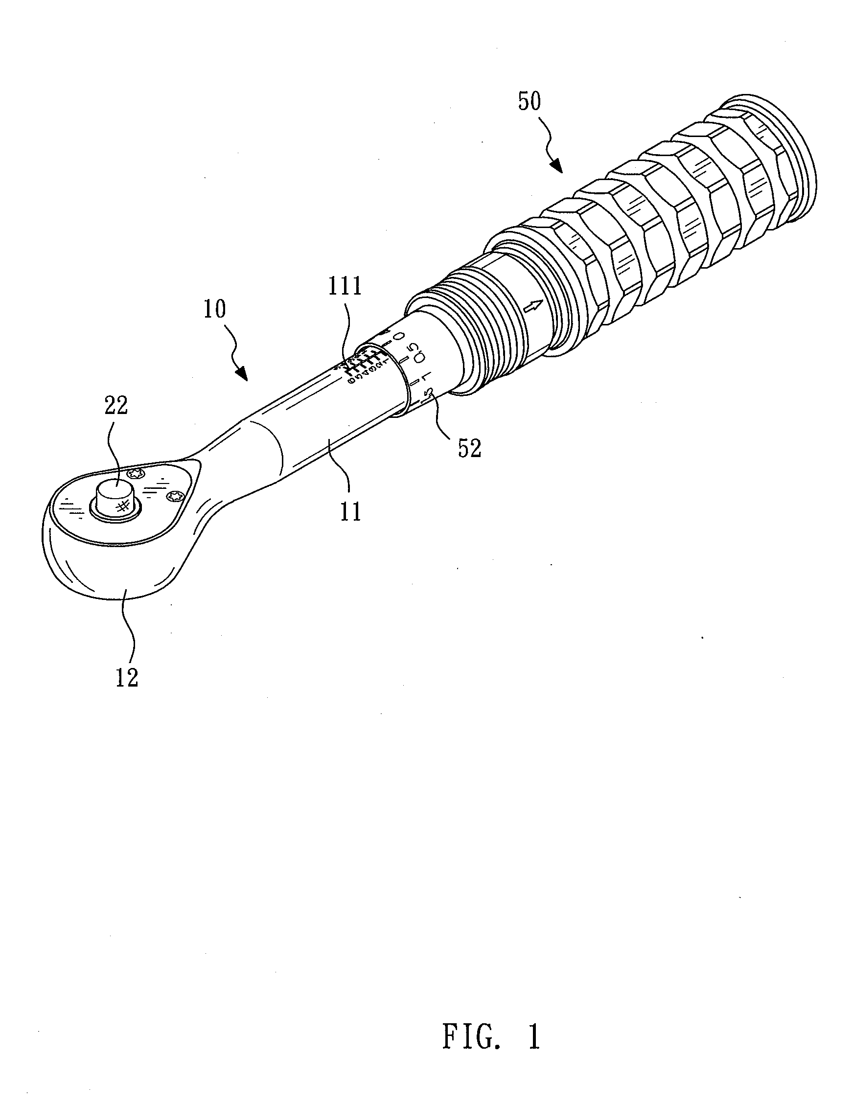 Torque wrench with constant torque