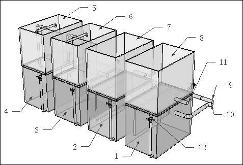 Modularized sewage ecological treatment system