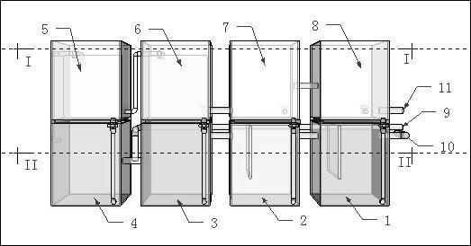 Modularized sewage ecological treatment system