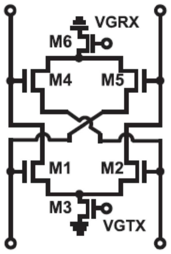 Bidirectional variable gain amplifier based on active cross coupling structure