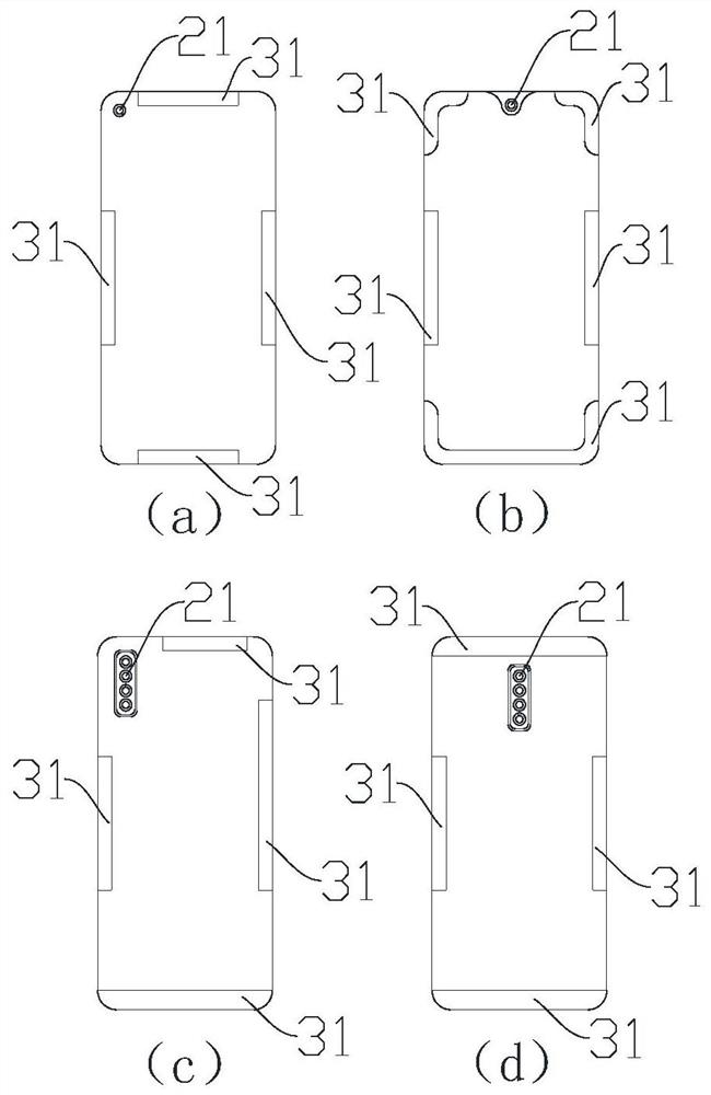 Camera module radio frequency interference test system