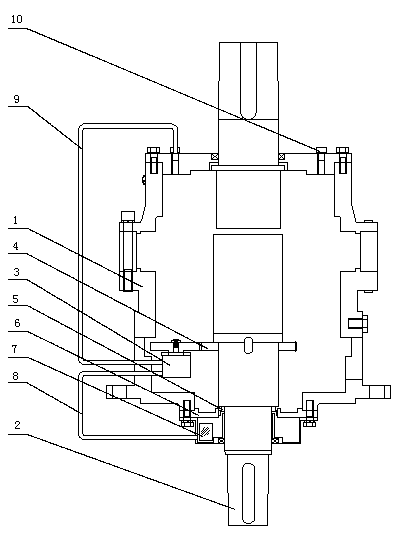 Self-circulation vertical speed changer