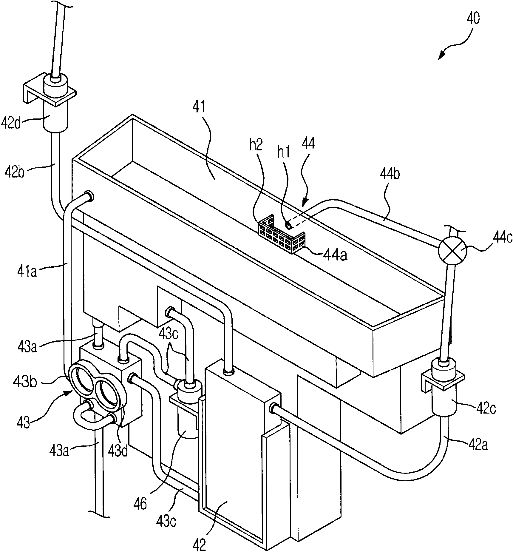 Cleaning device of an air conditioner and a control method