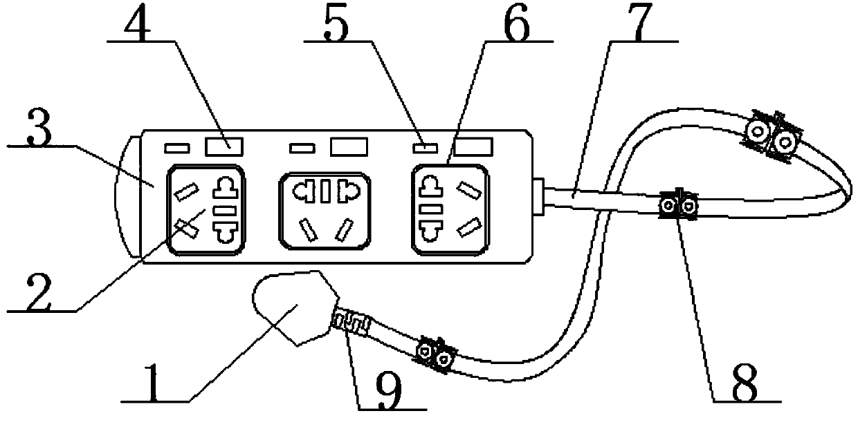 Plugboard convenient for hanging and wiring