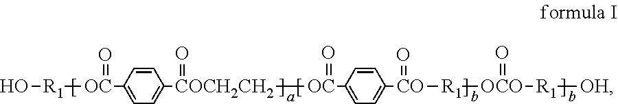 Oligomer or polymer with carbonate segment chemical structure