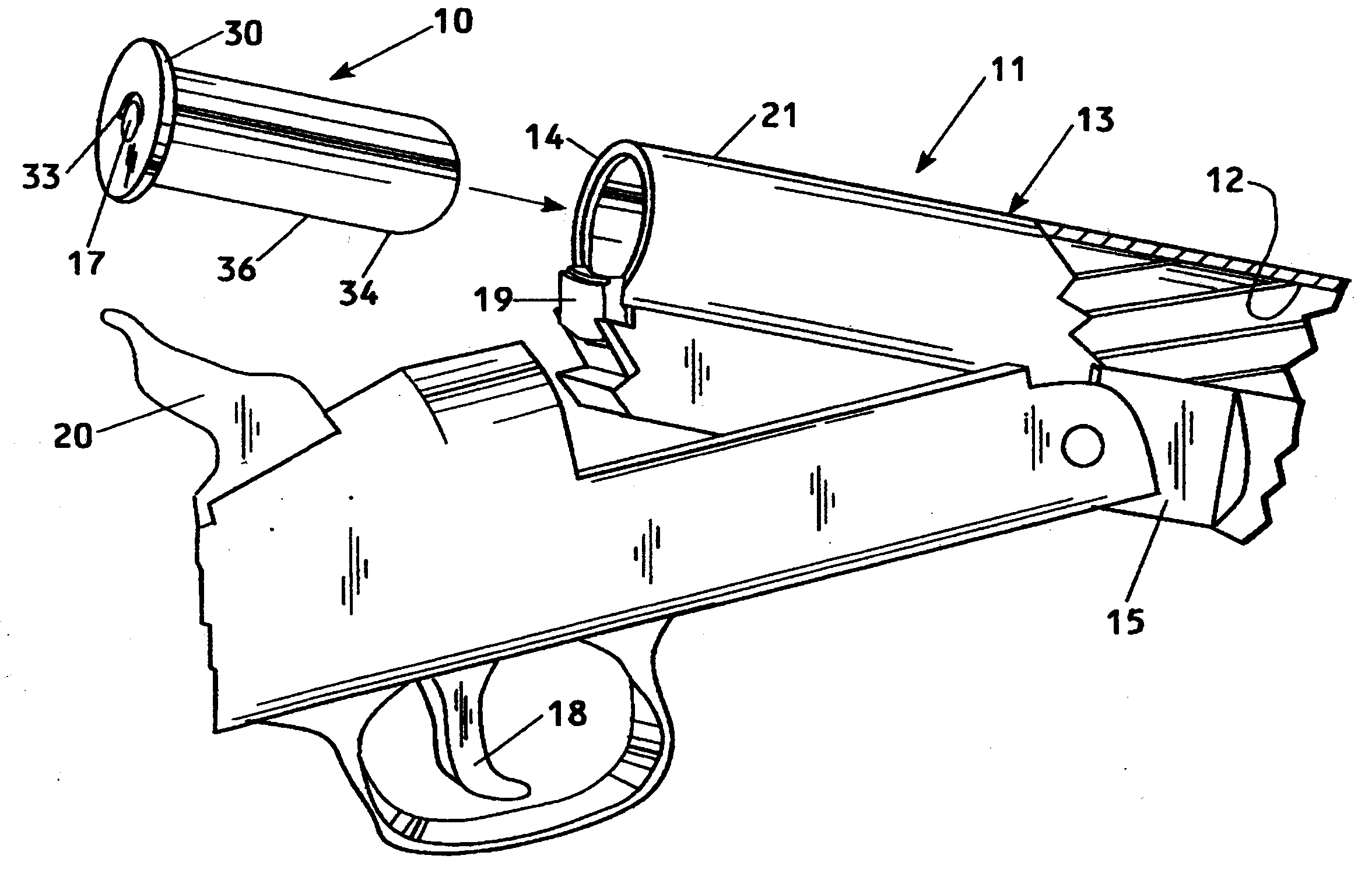 Muzzle-loading firearm and easily removable breech plug for use therewith