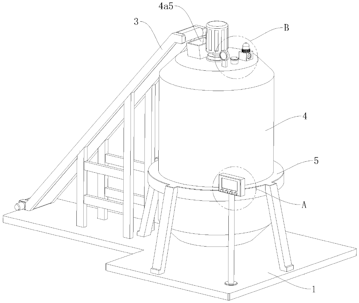 Efficient three-return-stroke roller dryer for wet sand treatment