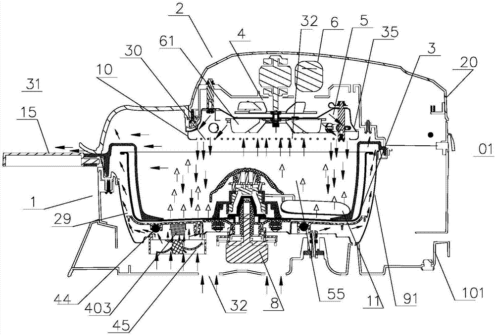 Efficient and energy-saving roasting pan and heating method for same