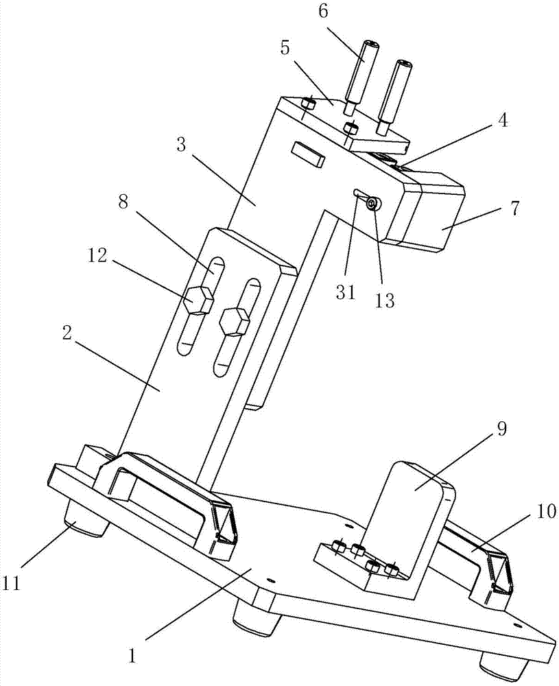 Air filter air inflow pipe and iron support riveting tool