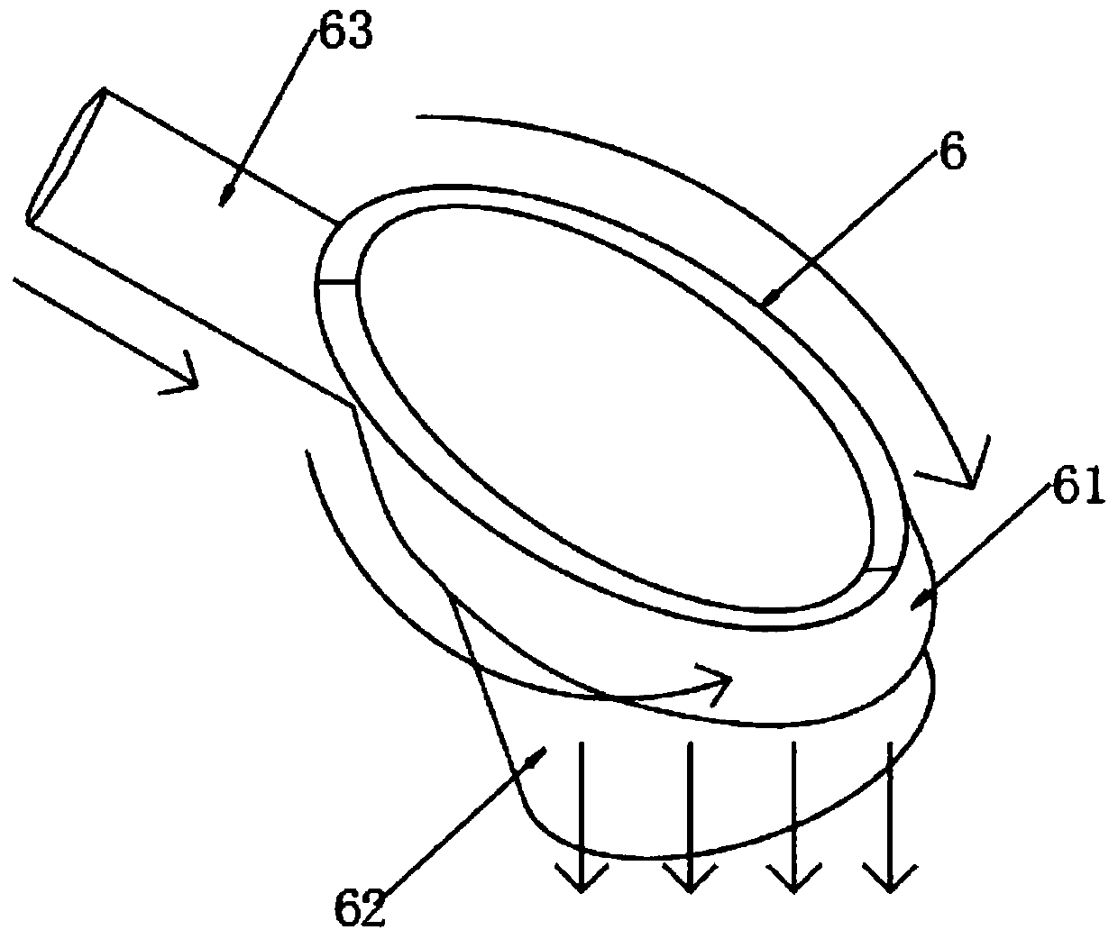 Novel automobile sealing strip extrusion machine head