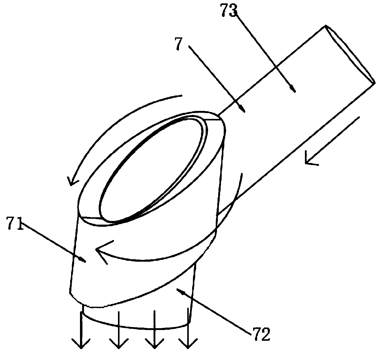 Novel automobile sealing strip extrusion machine head