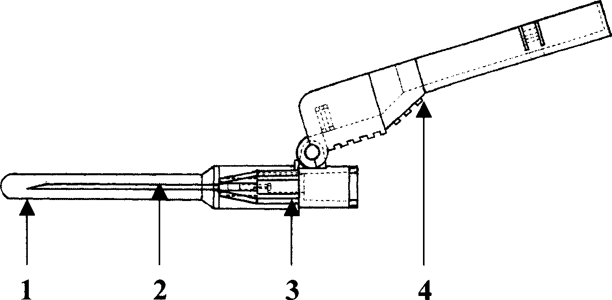 Safety shape destruction medical needle