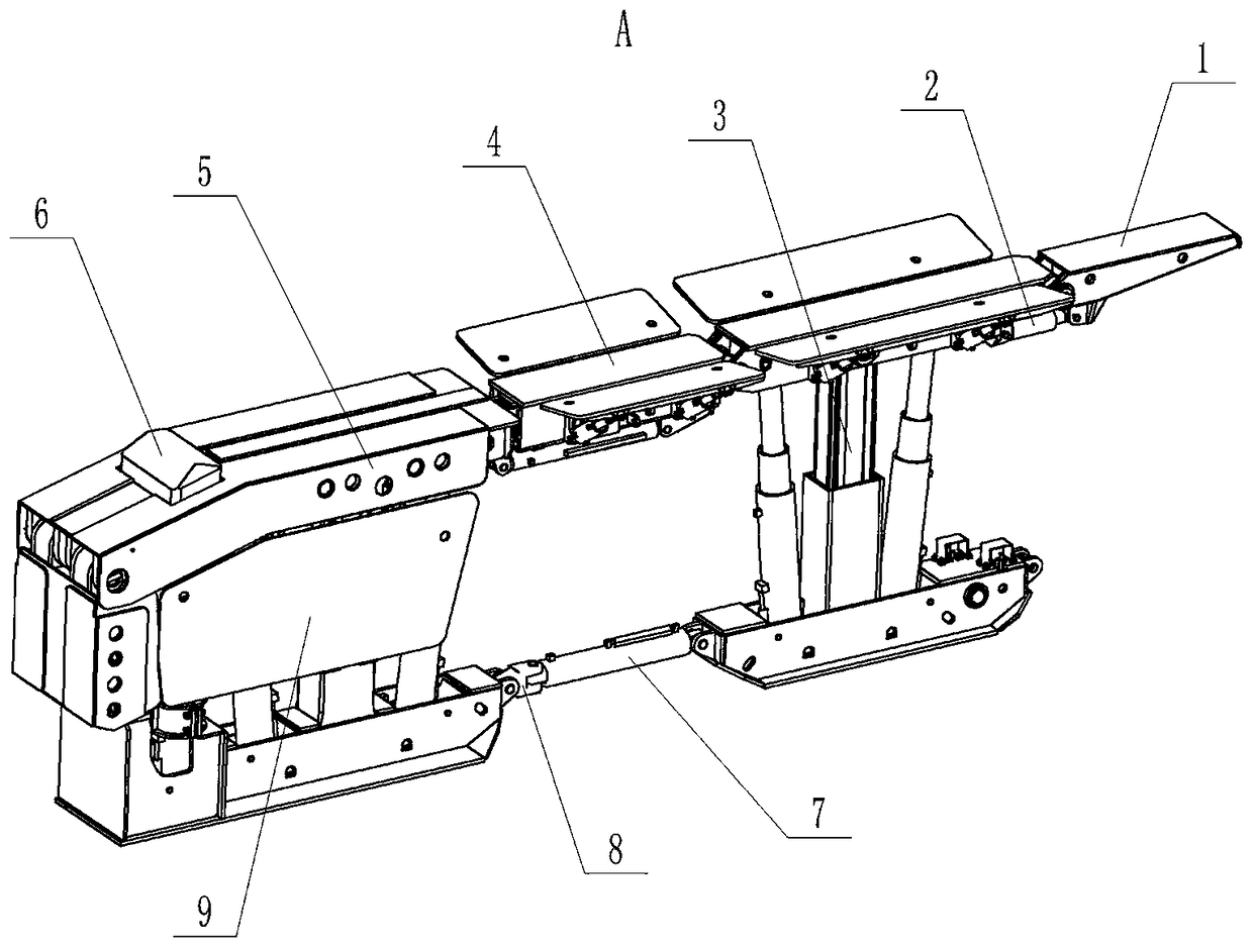 Special-shaped support equipment for ends of fully mechanized coal face