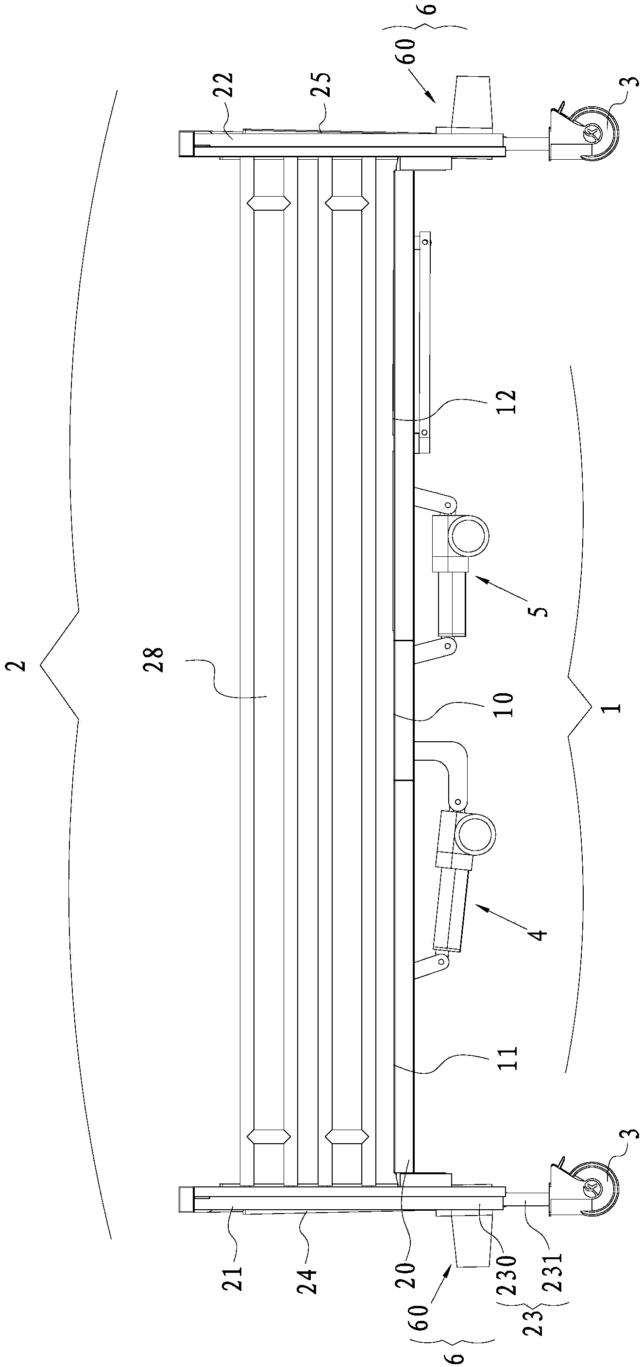 Multifunctional electric sickbed