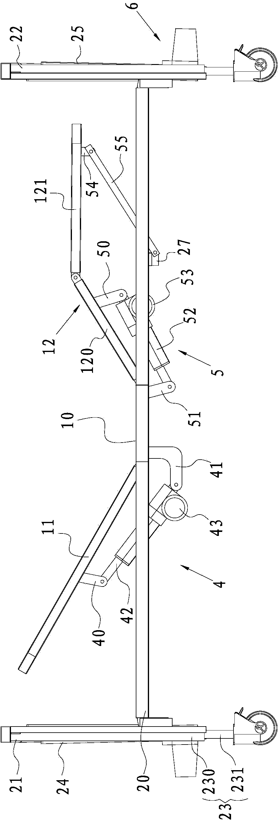 Multifunctional electric sickbed