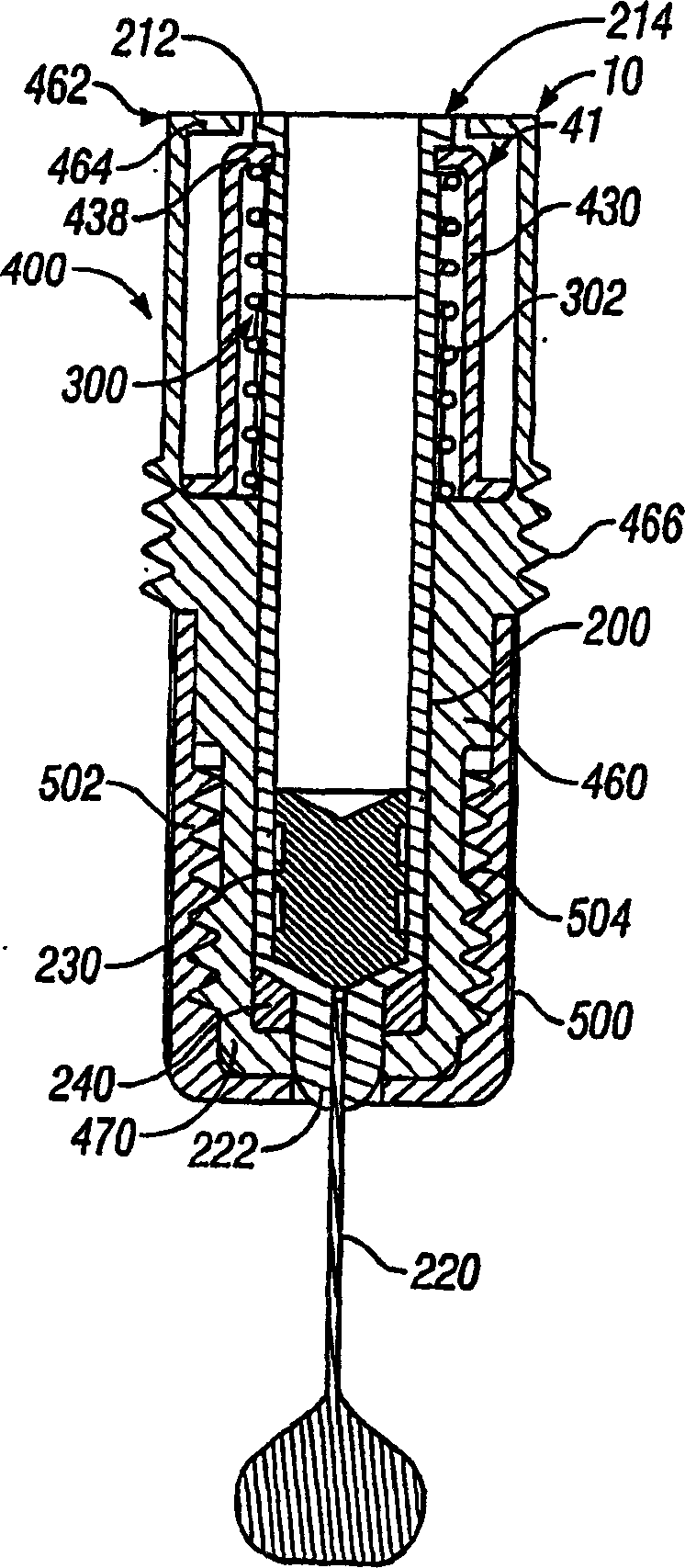 Collapsible syringe cartridge