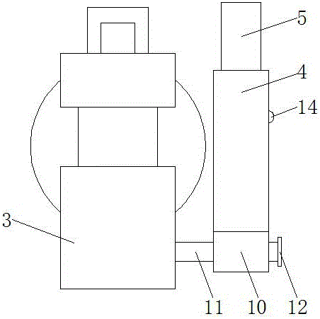 Hydraulic clamp with auxiliary fixing function