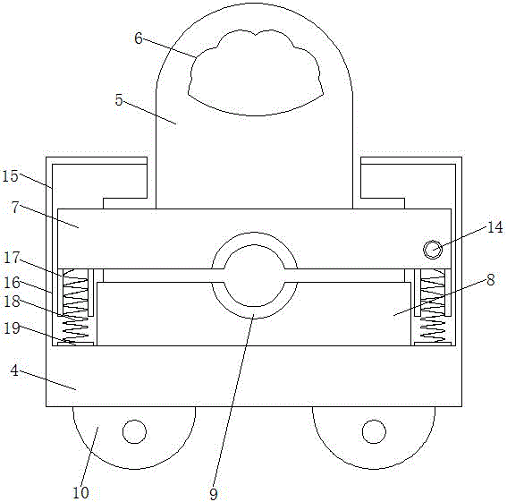 Hydraulic clamp with auxiliary fixing function