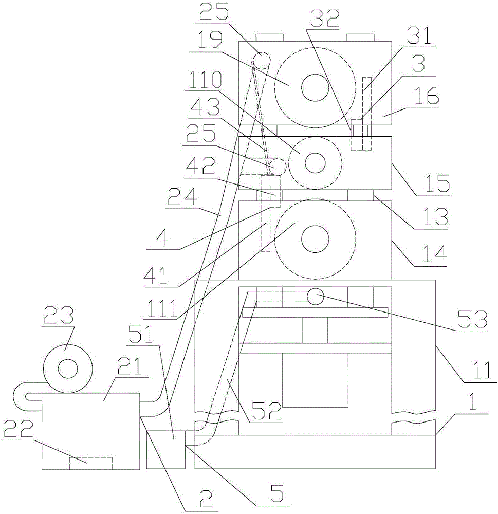 A new cloth pulling device for a cloth stacker