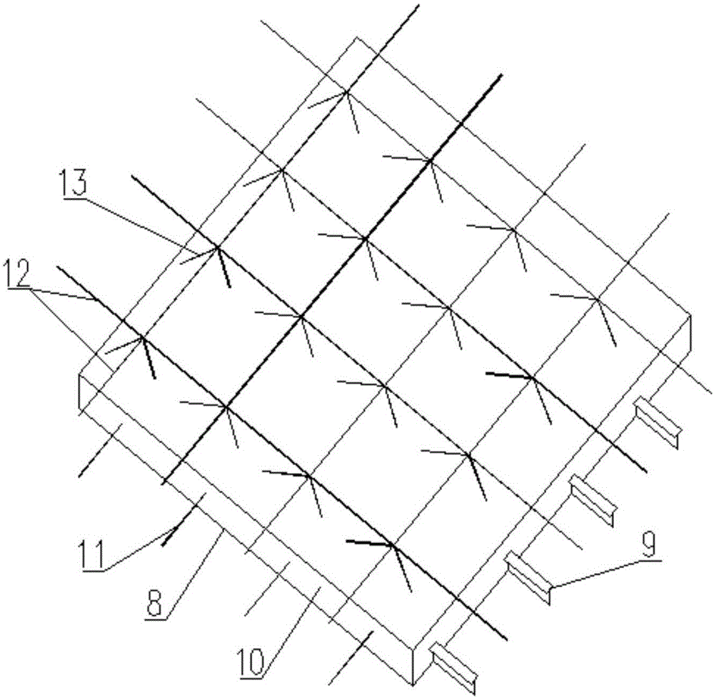 Steel plate and concrete composite beam and slab structure system