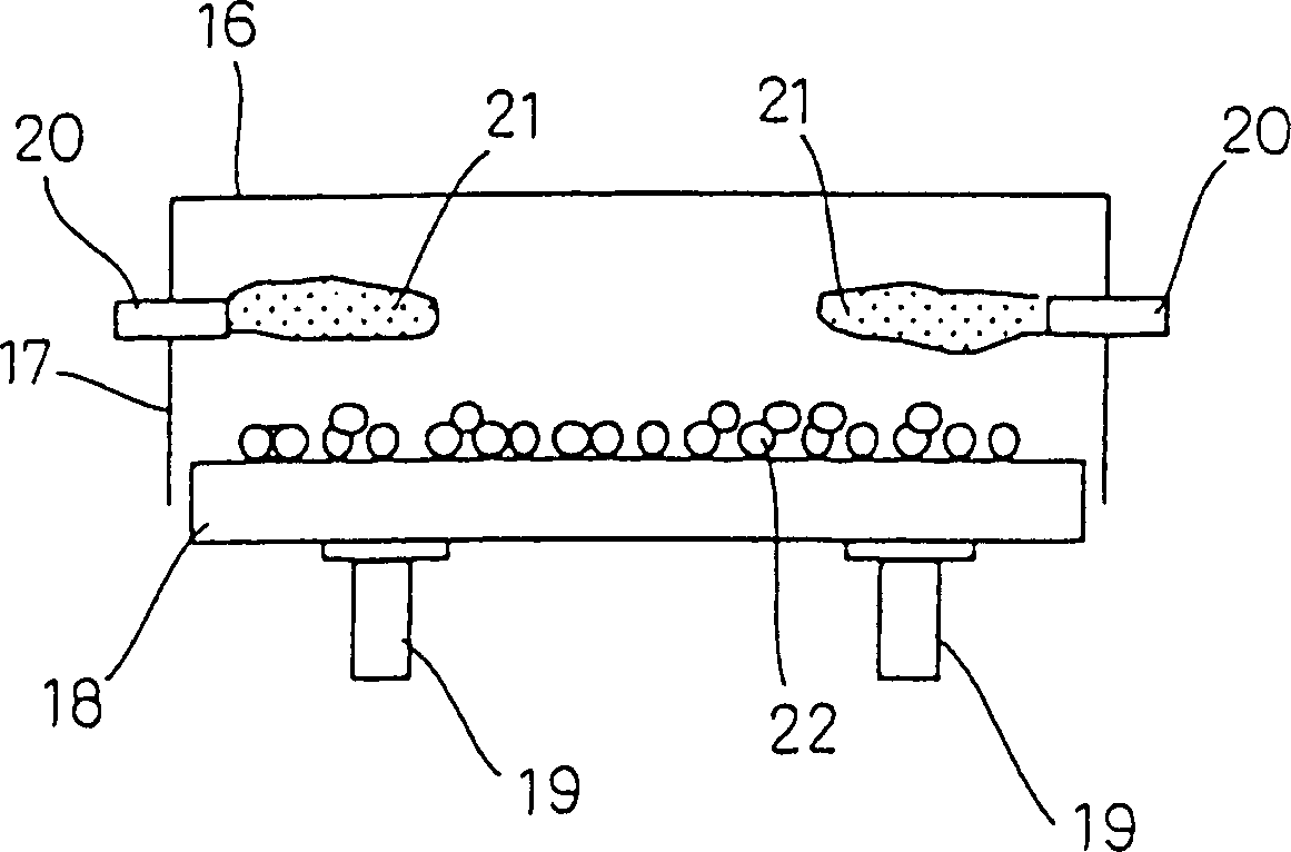 Method for producing reduced iron compact in rotary hearth reducing furnace, reduced iron compact, and method for producing pig iron using the same