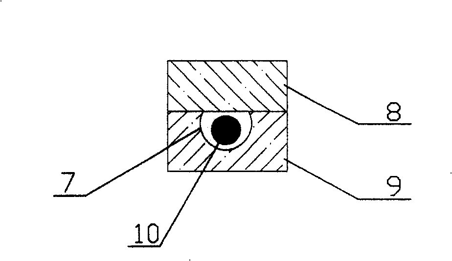 High-temperature contacting detector installation hung at normal-temperature and temperature sensing hanger