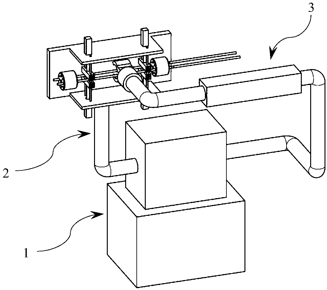 Automatic threading two-arm robot for pressure-resistant framework and threading method thereof