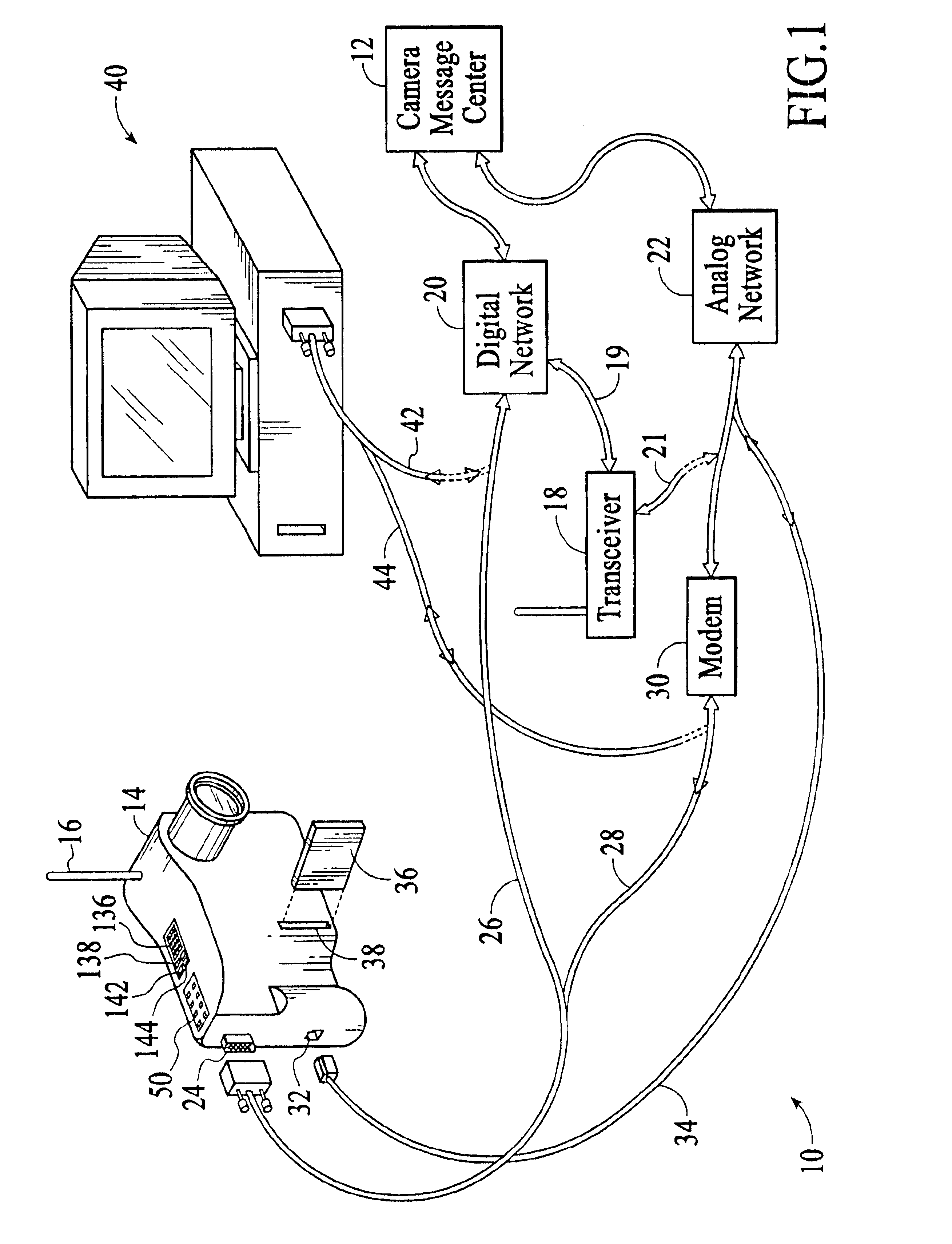 Camera messaging and advertisement system