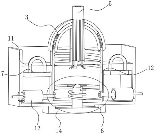 Casting temperature curve measuring device