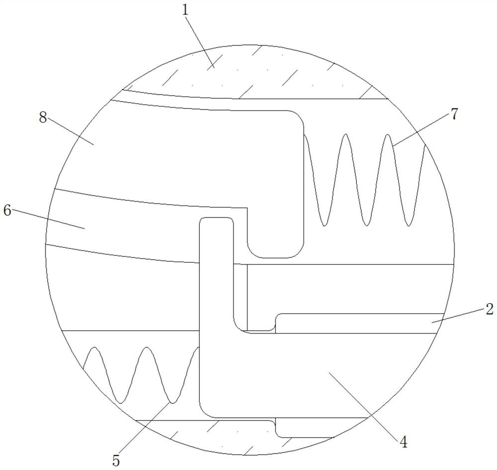 An anti-loosening and protective fixing device for sewage pipelines