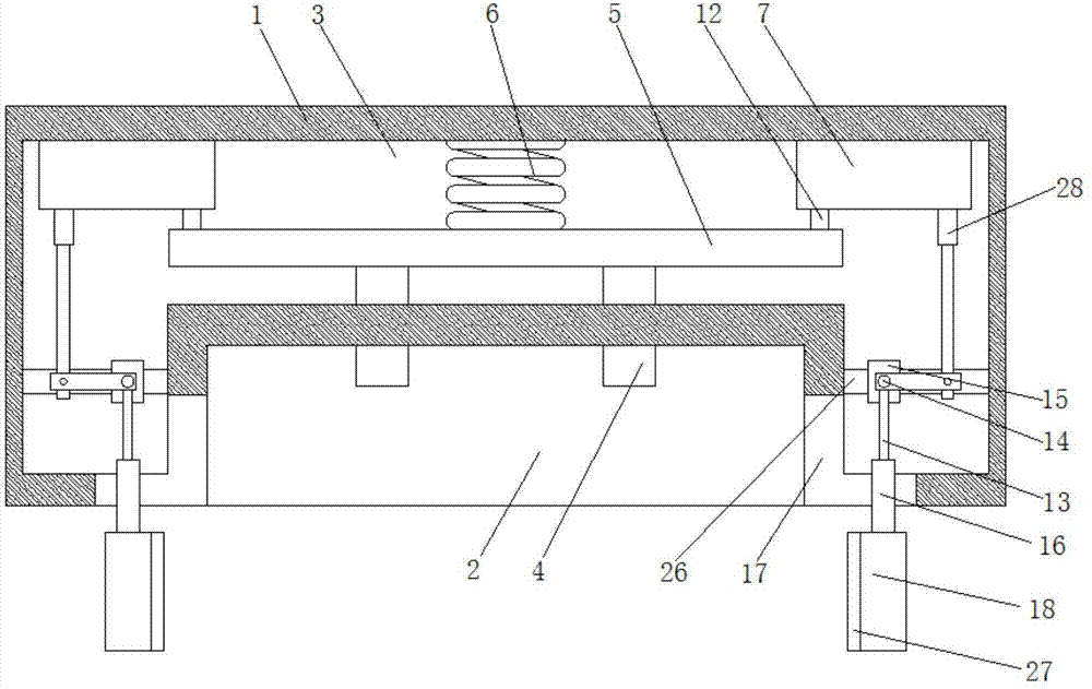 Vehicle-mounted mobile phone placing rack capable of being fixed firmly