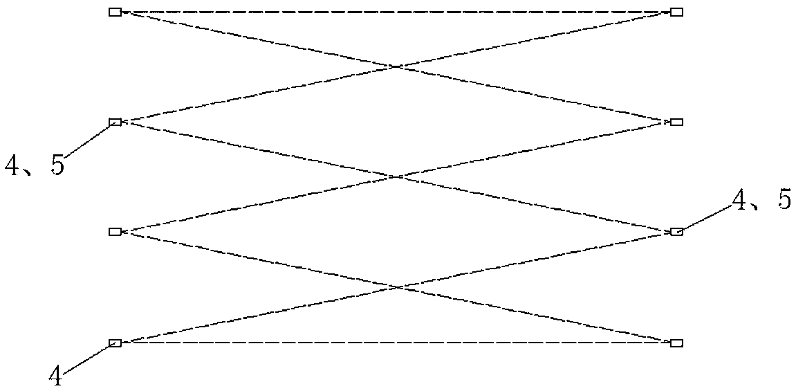 Construction protection structure under overhead high voltage line and its application method