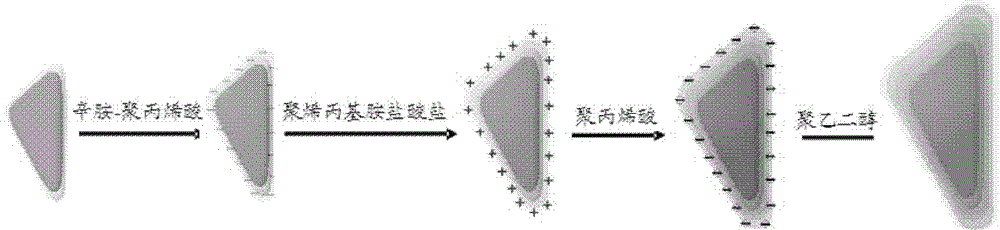 Polyethylene glycol-modified ferrous sulfide magnetic nanometer treatment agent as well as preparation method and application thereof