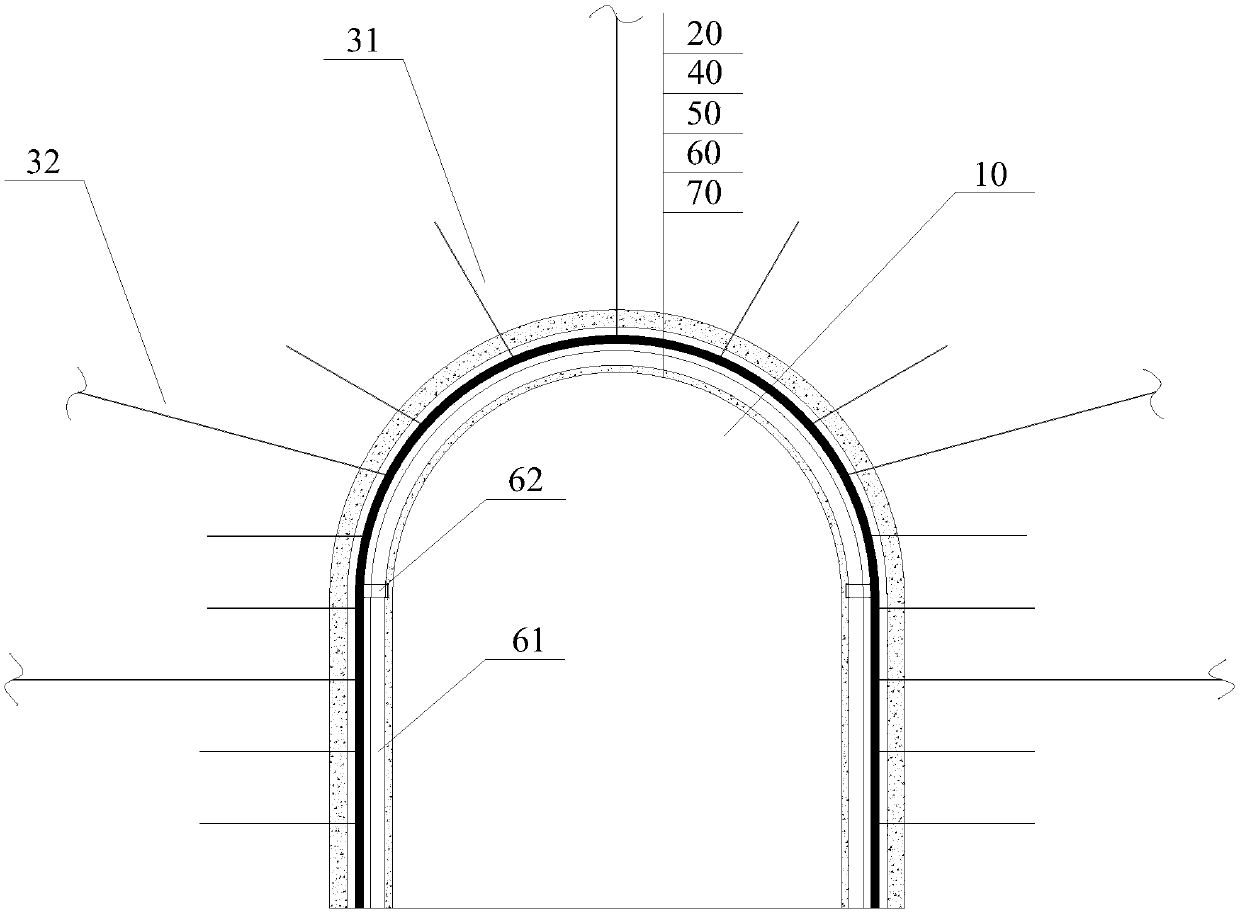 U-shaped steel reinforced composite anchor mesh support structure and construction method of deep well high stress soft rock roadway