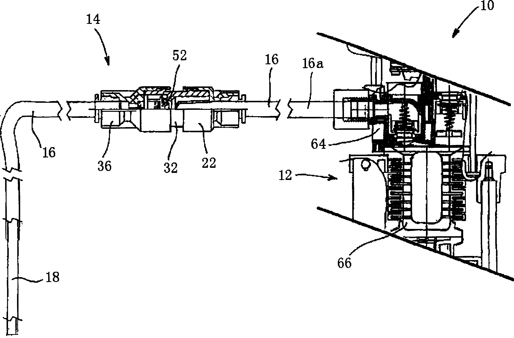 A fluid-dispensing circuit with check valves